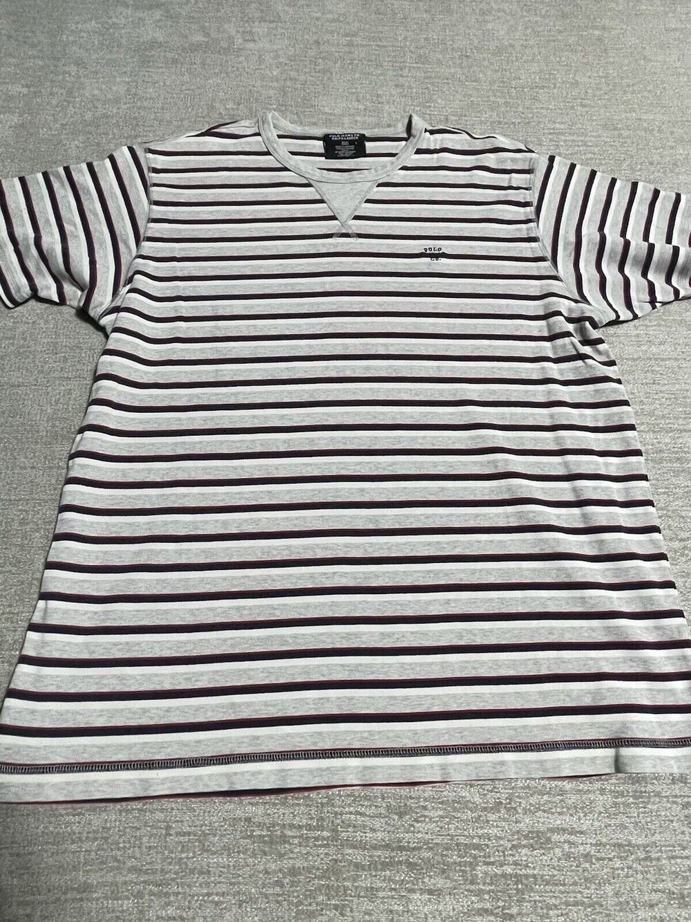 Polo Jean Co Ralph Lauren Shirt Men’s Large Striped Short Sleeve Pullover